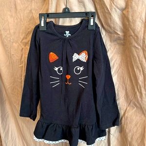 Black long sleeve cat shirt